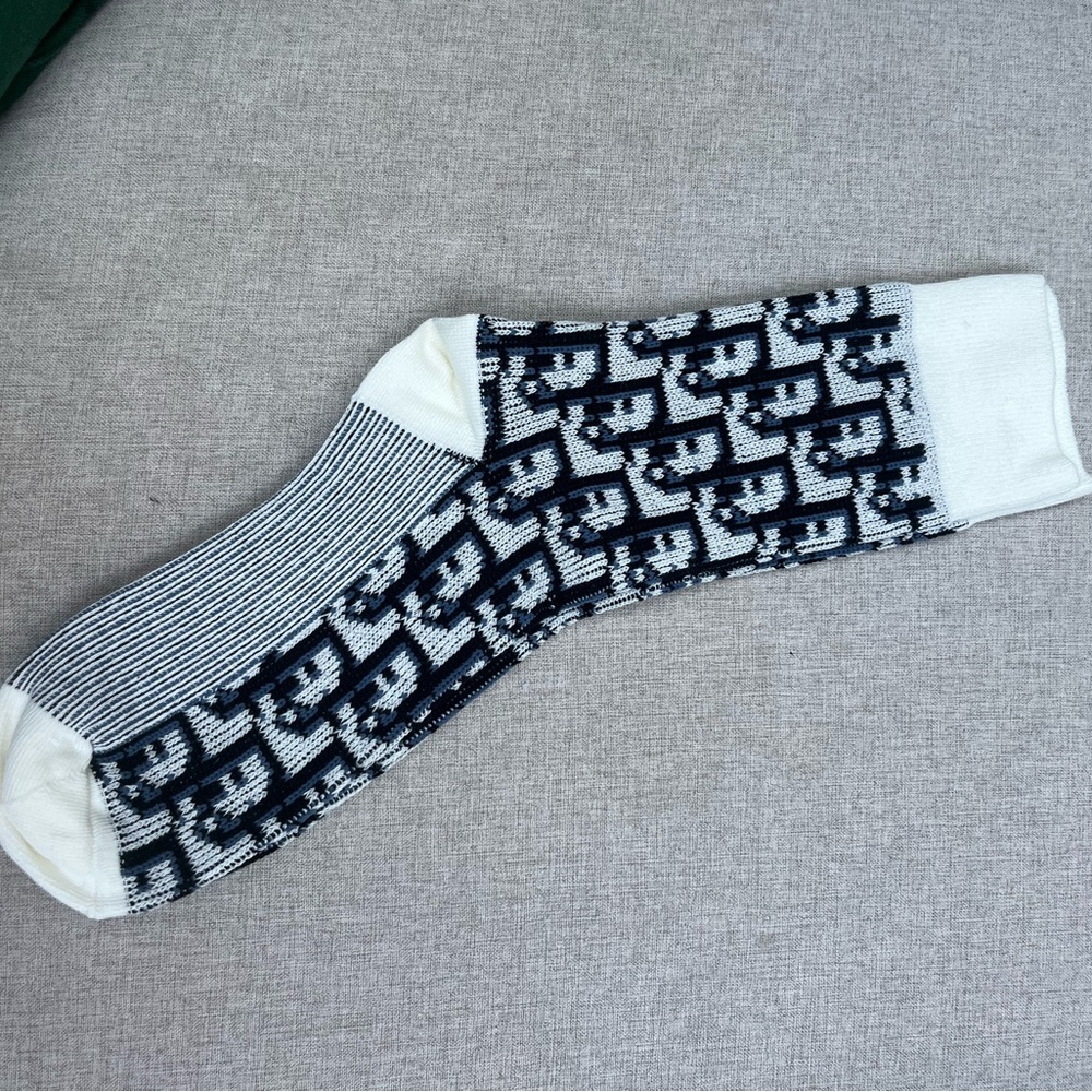 Patterned Black and White Socks Dior socks